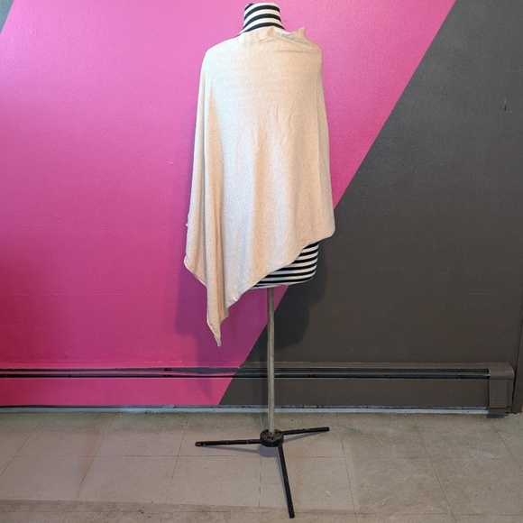 Beige Asymmetrical Cape NWOT - Picture 3 of 5